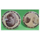 U - TWO ANTIQUE COLLECTIBLE 'PHOTO' PLATES (P470)