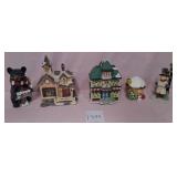 U - DEPARTMENT 56 + CHRISTMAS VILLAGE PIECES (P385