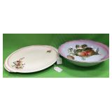 U - VINTAGE PLATTER & BOWL (A70)