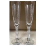 503 - PAIR OF BACCARAT TOASTING FLUTES (C82)
