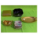 U - TRINKET BOXES, RING DISH, ASHTRAYS, (P680)