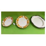 U - LOT OF THREE SERVING PLATES (P619)