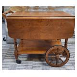 U - VINTAGE MAPLE TEA CART (P16)