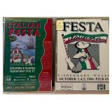 503 - VINTAGE ITALIAN FESTIVAL POSTERS FRAMED (C61