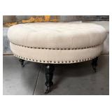 402 - ROUND UPHOLSTERED OTTOMAN (U8)
