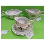 U - LOT OF COLLECTIBLE CREAMERS/ SAUCE BOATS (P176