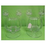 U - PAIR OF MATCHING CANDLE HOLDERS (P82)