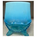 503 - ANTIQUE BLUE OPALESCENT GLASS COLLECTIBLE