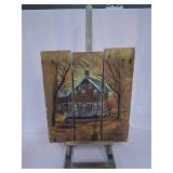 U - PLANK ARTWORK W/ EASEL 18X16' (P543)