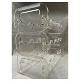 503 - VTG 70'S STACKING ACRYLIC WINE RACK (C1)