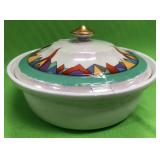 U - HALL CHINA CO COVERED BOWL (A86)
