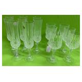 U - MIXED LOT OF CRYSTAL STEMWARE (P603)