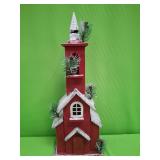 U - WOODEN CHURCH CHRISTMAS DECORATON 24'T