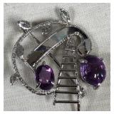 443 - SILVER PENDANT (J124)