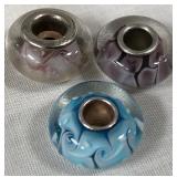 443 - STERLING SILVER TROLL BEADS (J54)