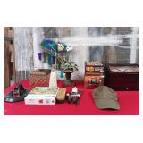 11 - WATCH DISPLAY CHEST, COLLECTIBLES, HAT (C289)