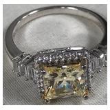 443 - SILVER & STONE RING (J103)