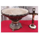 11 - CENTERPIECE BOWL, CRUCIFIX (C187)