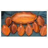 13 - WOODEN SALAD BOWL SET (B2)