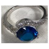 443 - SILVER & STONE RING (J132)