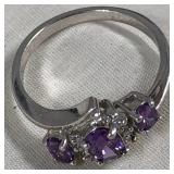 443 - SILVER RING (7) (J130)