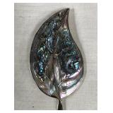443 - STERLING SILVER & ABALONE BROOCH (J112)