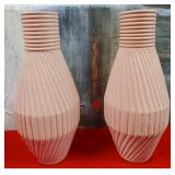 11 - PAIR OF DECORTIVE VASES (C256)