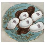11 - VINTAGE PORCELAIN OYSTER PLATE (C11)