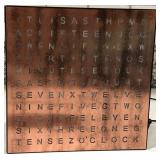 430 - QLOCKTWO EARTH TABLE CLOCK (A17)