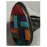 443 - NAVAJO SIGNED STERLING SILVER RING (J122)