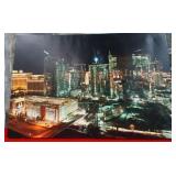 522 - NIGHTTIME AERIAL VIEW OF LAS VEGAS (C253)