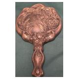 13 - VINTAGE STERLING SILVER HAND MIRROR (B10)