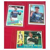 11 - REGGIE JACKSON, AL OSUNA, FELIPE ALOU CARDS