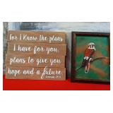 522 - WALL PLAQUE & FRAMED ART (C244)
