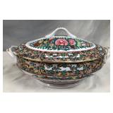 11 - CHINESE FAMILLE ROSE PORCELAIN TUREEN (C15)