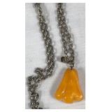 443 - VINTAGE BUTTERSCOTCH AMBER NECKLACE