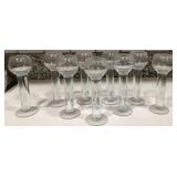 430 - NORWEGIAN LINIE AQUAVIT STEMMED SHOT GLASSES