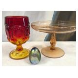 11 - 3 PIECES COLLECTIBLE GLASS (C67)
