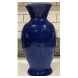 430 - COBALT BLUE CERAMIC VASE (A19)
