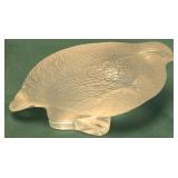 13 - VINTAGE LALIQUE QUAIL FIGURINE (B5)