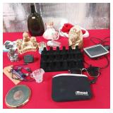 11 - RING DISPLAY TRAY, COLLECTIBLES, GPS UNIT