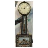 11 - ANTIQUE AARON WILLARD BANJO CLOCK (C96)