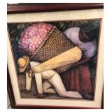 11 - DIEGO RIVERA  ART FRAMED 36"SQ (C9)