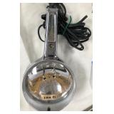 443 - VINTAGE CHROME HANDHELD AUTOMOTIVE SPOTLIGHT