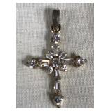 443 - SILVER CROSS PENDANT (J137)