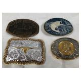 11 - 4 COLLECTIBLE BELT BUCKLES (C70)