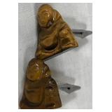 443 - STERLING SILVER & CATS EYE CUFFLINKS (J55)