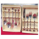 11 - 2 BEADED FLATWARE SETS (C172)
