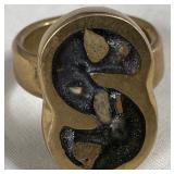 443 - BRASS RING SIZE 8 (J123)