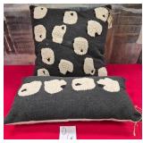 43 - NEW WMC TWO MUDPIE SHERPA SHEEP PILLOWS
